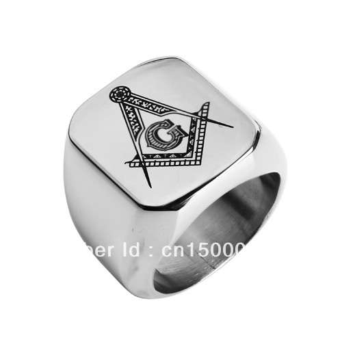 FREEMASON MASONIC SUPER SPECIAL!!!!!S/STEEL316L RING WITH BIG SIZES 10,11,12